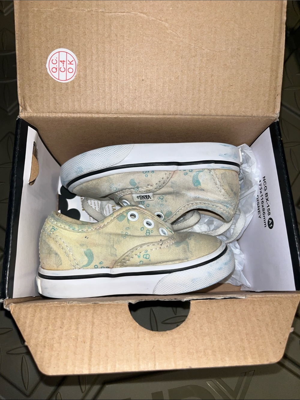 Vans Disney Collaboration Ariel The Little Mermaid Size 4 Toddler Shoes
